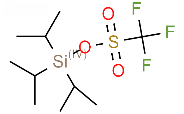 Molecular structure of C10H21F3O3SSi