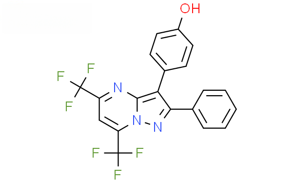 Molecular structure of C20H11F6N3O