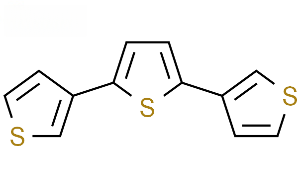 Molecular structure of C12H8S3