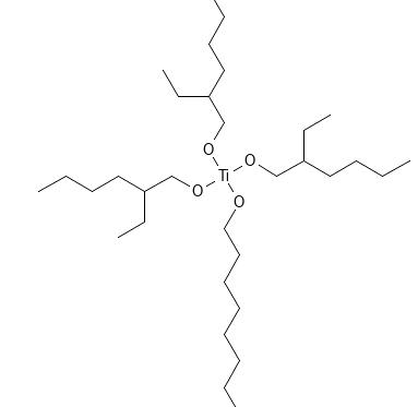 Molecular structure of C32H68O4Ti