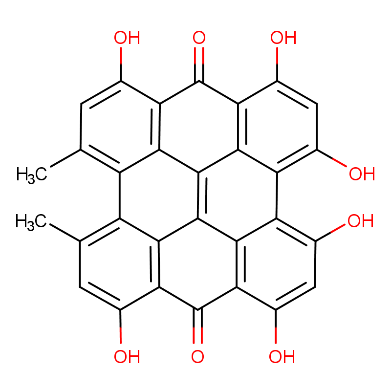Molecular structure of C30H16O8