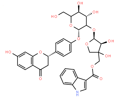 Molecular structure of C35H35NO14
