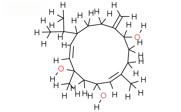 Molecular structure of C20H34O3
