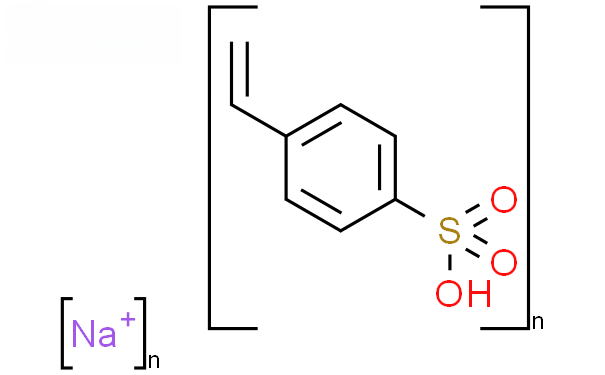 Molecular structure of (C8H7NaO3S)n