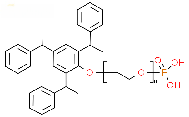 Molecular structure of C30H31O4P(C2H4O)n