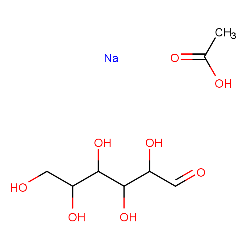 Molecular structure of C8H16NaO8