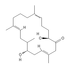 Molecular structure of C20H32O3